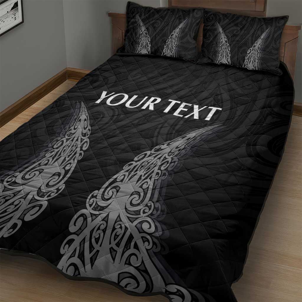 New Zealand Netball Quilt Bed Set Koru and Maori Tattoo Jersey