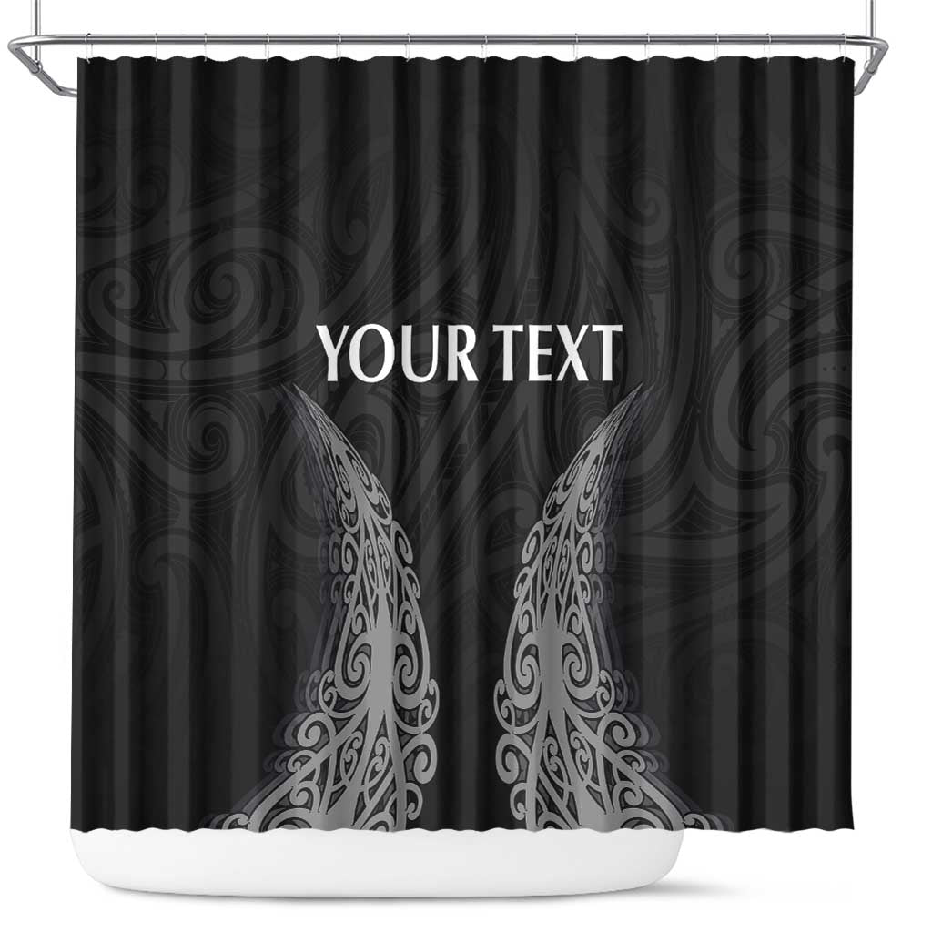 New Zealand Netball Shower Curtain Koru and Maori Tattoo Jersey