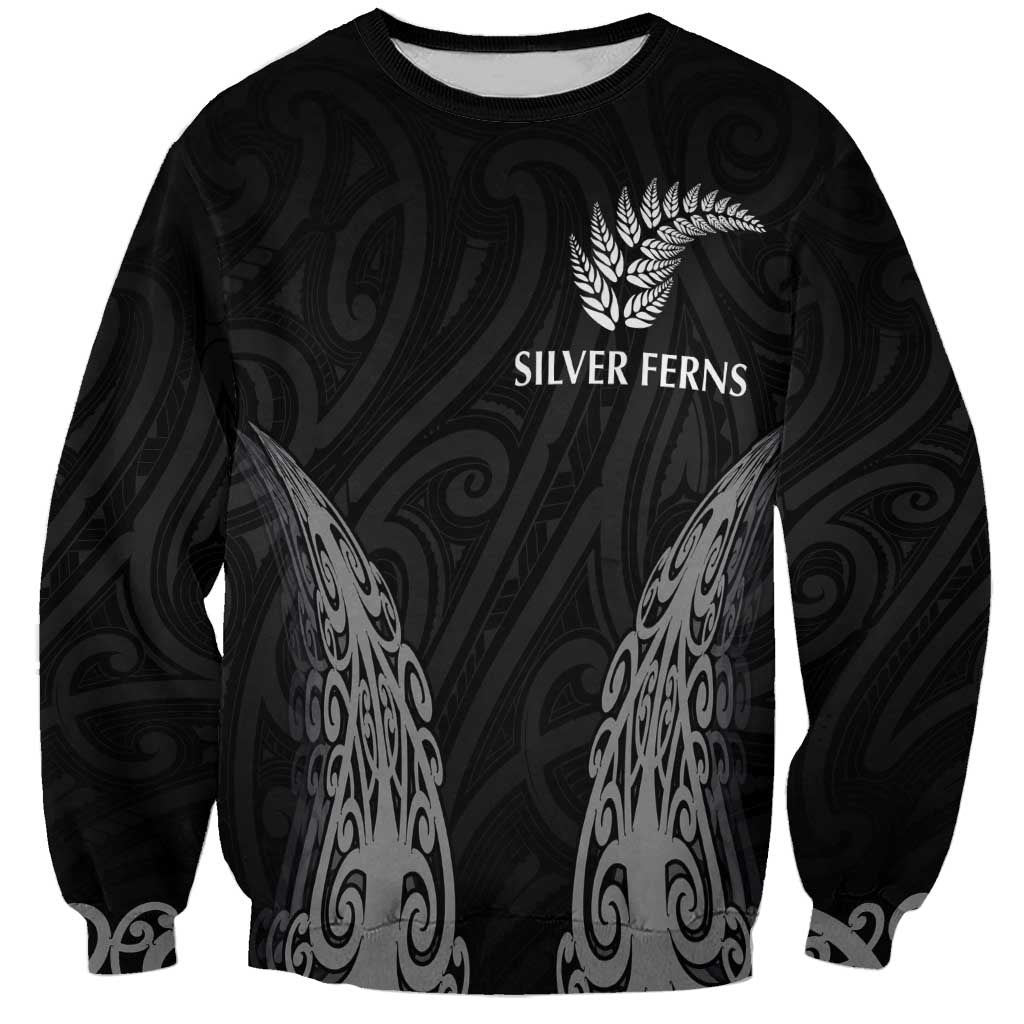 New Zealand Netball Sweatshirt Koru and Maori Tattoo Jersey