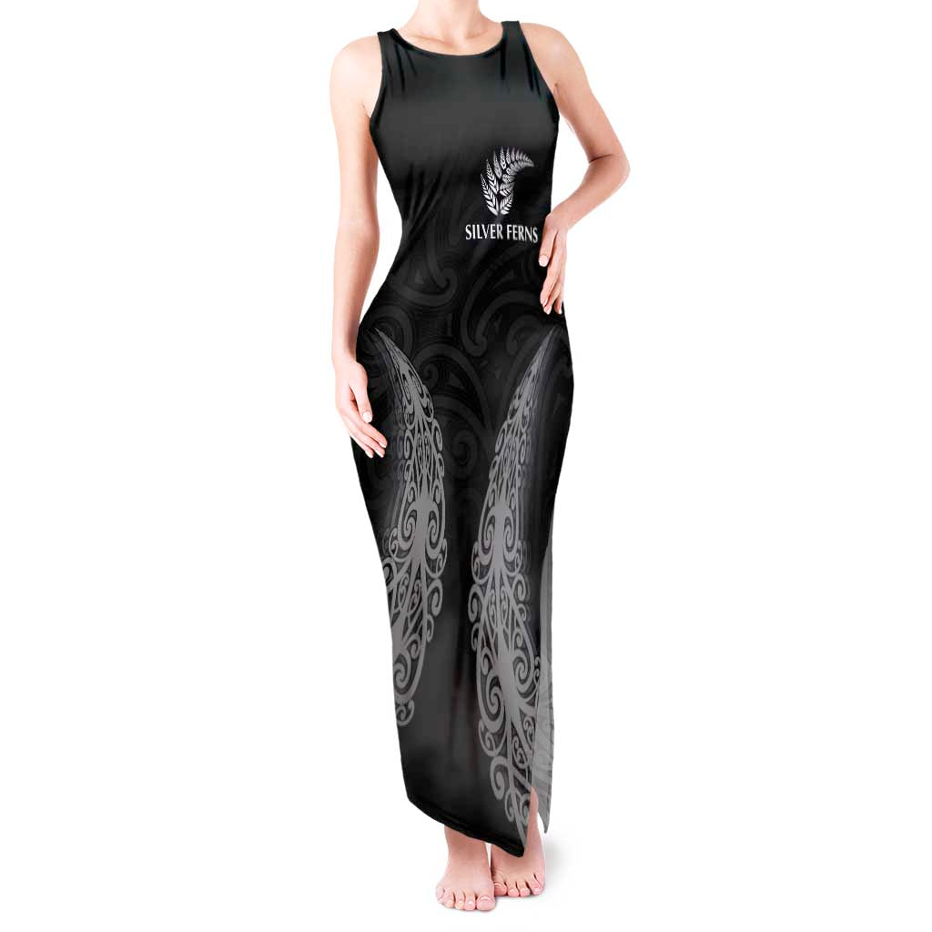 New Zealand Netball Tank Maxi Dress Koru and Maori Tattoo Jersey