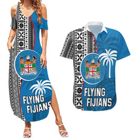 custom-fiji-rugby-couples-matching-summer-maxi-dress-and-hawaiian-shirt-coat-of-arms-palm-tree-mix-polynesia-tapa-pattern