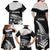 New Zealand World Cup 2023 Family Matching Off Shoulder Maxi Dress and Hawaiian Shirt Aotearoa Haka Rugby with Silver Fern Maori Ethnic Pattern LT03 - Polynesian Pride