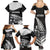 New Zealand World Cup 2023 Family Matching Summer Maxi Dress and Hawaiian Shirt Aotearoa Haka Rugby with Silver Fern Maori Ethnic Pattern LT03 - Polynesian Pride