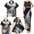 New Zealand World Cup 2023 Family Matching Tank Maxi Dress and Hawaiian Shirt Aotearoa Haka Rugby with Silver Fern Maori Ethnic Pattern LT03 - Polynesian Pride