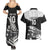 Custom New Zealand World Cup 2023 Couples Matching Summer Maxi Dress and Hawaiian Shirt Aotearoa Haka Rugby with Silver Fern Maori Ethnic Pattern LT03 - Polynesian Pride