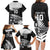 Custom New Zealand World Cup 2023 Family Matching Long Sleeve Bodycon Dress and Hawaiian Shirt Aotearoa Haka Rugby with Silver Fern Maori Ethnic Pattern LT03 - Polynesian Pride