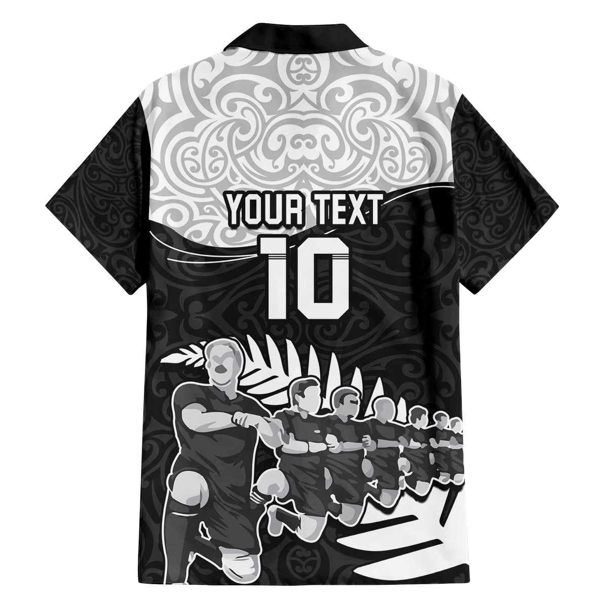 Custom New Zealand World Cup 2023 Family Matching Puletasi Dress and Hawaiian Shirt Aotearoa Haka Rugby with Silver Fern Maori Ethnic Pattern LT03 - Polynesian Pride