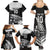 Custom New Zealand World Cup 2023 Family Matching Summer Maxi Dress and Hawaiian Shirt Aotearoa Haka Rugby with Silver Fern Maori Ethnic Pattern LT03 - Polynesian Pride