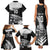 Custom New Zealand World Cup 2023 Family Matching Tank Maxi Dress and Hawaiian Shirt Aotearoa Haka Rugby with Silver Fern Maori Ethnic Pattern LT03 - Polynesian Pride