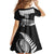 Custom New Zealand World Cup 2023 Kid Short Sleeve Dress Aotearoa Haka Rugby with Silver Fern Maori Ethnic Pattern LT03 - Polynesian Pride