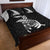 Custom New Zealand World Cup 2023 Quilt Bed Set Aotearoa Haka Rugby with Silver Fern Maori Ethnic Pattern LT03 - Polynesian Pride