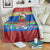 Solomon Islands Christmas Blanket Santa With Flag Of Solomon Polynesian Tribal Xmas Vibe LT03 - Polynesian Pride