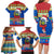 Solomon Islands Christmas Family Matching Long Sleeve Bodycon Dress and Hawaiian Shirt Santa With Flag Of Solomon Polynesian Tribal Xmas Vibe LT03 - Polynesian Pride