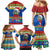 Solomon Islands Christmas Family Matching Mermaid Dress and Hawaiian Shirt Santa With Flag Of Solomon Polynesian Tribal Xmas Vibe LT03 - Polynesian Pride