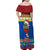 Solomon Islands Christmas Family Matching Off Shoulder Maxi Dress and Hawaiian Shirt Santa With Flag Of Solomon Polynesian Tribal Xmas Vibe LT03 - Polynesian Pride