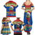 Solomon Islands Christmas Family Matching Summer Maxi Dress and Hawaiian Shirt Santa With Flag Of Solomon Polynesian Tribal Xmas Vibe LT03 - Polynesian Pride