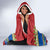 Solomon Islands Christmas Hooded Blanket Santa With Flag Of Solomon Polynesian Tribal Xmas Vibe LT03 - Polynesian Pride