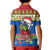 Solomon Islands Christmas Kid Polo Shirt Santa With Flag Of Solomon Polynesian Tribal Xmas Vibe LT03 - Polynesian Pride