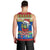 Solomon Islands Christmas Men Tank Top Santa With Flag Of Solomon Polynesian Tribal Xmas Vibe LT03 - Polynesian Pride