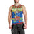 Solomon Islands Christmas Men Tank Top Santa With Flag Of Solomon Polynesian Tribal Xmas Vibe LT03 - Polynesian Pride