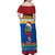 Solomon Islands Christmas Off Shoulder Maxi Dress Santa With Flag Of Solomon Polynesian Tribal Xmas Vibe LT03 - Polynesian Pride