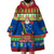 Personalised Solomon Islands Christmas Wearable Blanket Hoodie Santa With Flag Of Solomon Polynesian Tribal Xmas Vibe LT03 - Polynesian Pride