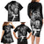 New Zealand Rugby Family Matching Long Sleeve Bodycon Dress and Hawaiian Shirt Maori Warrior Rugby with Silver Fern Sleeve Tribal Ethnic Style LT03 - Polynesian Pride