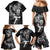 New Zealand Rugby Family Matching Mermaid Dress and Hawaiian Shirt Maori Warrior Rugby with Silver Fern Sleeve Tribal Ethnic Style LT03 - Polynesian Pride