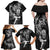 New Zealand Rugby Family Matching Off Shoulder Maxi Dress and Hawaiian Shirt Maori Warrior Rugby with Silver Fern Sleeve Tribal Ethnic Style LT03 - Polynesian Pride