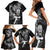 New Zealand Rugby Family Matching Short Sleeve Bodycon Dress and Hawaiian Shirt Maori Warrior Rugby with Silver Fern Sleeve Tribal Ethnic Style LT03 - Polynesian Pride