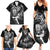 New Zealand Rugby Family Matching Summer Maxi Dress and Hawaiian Shirt Maori Warrior Rugby with Silver Fern Sleeve Tribal Ethnic Style LT03 - Polynesian Pride