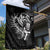 New Zealand Rugby Garden Flag Maori Warrior Rugby with Silver Fern Sleeve Tribal Ethnic Style LT03 - Polynesian Pride