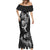 New Zealand Rugby Mermaid Dress Maori Warrior Rugby with Silver Fern Sleeve Tribal Ethnic Style LT03 - Polynesian Pride