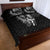 New Zealand Rugby Quilt Bed Set Maori Warrior Rugby with Silver Fern Sleeve Tribal Ethnic Style LT03 - Polynesian Pride