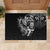 New Zealand Rugby Rubber Doormat Maori Warrior Rugby with Silver Fern Sleeve Tribal Ethnic Style LT03 - Polynesian Pride