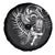 New Zealand Rugby Spare Tire Cover Maori Warrior Rugby with Silver Fern Sleeve Tribal Ethnic Style LT03 - Polynesian Pride