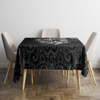 New Zealand Rugby Tablecloth Maori Warrior Rugby with Silver Fern Sleeve Tribal Ethnic Style LT03 - Polynesian Pride