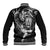 Personalised New Zealand Rugby Baseball Jacket Maori Warrior Rugby with Silver Fern Sleeve Tribal Ethnic Style LT03 - Polynesian Pride