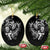 Personalised New Zealand Rugby Ceramic Ornament Maori Warrior Rugby with Silver Fern Sleeve Tribal Ethnic Style LT03 Oval Black - Polynesian Pride