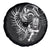 Personalised New Zealand Rugby Spare Tire Cover Maori Warrior Rugby with Silver Fern Sleeve Tribal Ethnic Style LT03 - Polynesian Pride