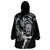 Personalised New Zealand Rugby Wearable Blanket Hoodie Maori Warrior Rugby with Silver Fern Sleeve Tribal Ethnic Style LT03 - Polynesian Pride