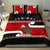 Personalized New Zealand Christmas Bedding Set Santa Haka Fern and Kiwi Bird Tino Rangatiratanga Maori Flag Style LT03 - Polynesian Pride