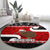 Personalized New Zealand Christmas Round Carpet Santa Haka Fern and Kiwi Bird Tino Rangatiratanga Maori Flag Style LT03 - Polynesian Pride