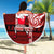 Personalized New Zealand Christmas Beach Blanket Santa Claus and Kiwi Bird Maori Tattoo Koru Pattern LT03 - Polynesian Pride