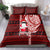 Personalized New Zealand Christmas Bedding Set Santa Claus and Kiwi Bird Maori Tattoo Koru Pattern LT03 - Polynesian Pride