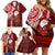 Personalized New Zealand Christmas Family Matching Off Shoulder Short Dress and Hawaiian Shirt Santa Claus and Kiwi Bird Maori Tattoo Koru Pattern LT03 - Polynesian Pride