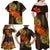 Hawaii Turtle Hibiscus Flower Family Matching Off Shoulder Maxi Dress and Hawaiian Shirt Polynesian Tattoo LT03 - Polynesian Pride