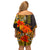 Hawaii Turtle Hibiscus Flower Family Matching Off Shoulder Short Dress and Hawaiian Shirt Polynesian Tattoo LT03 - Polynesian Pride