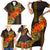 Hawaii Turtle Hibiscus Flower Family Matching Short Sleeve Bodycon Dress and Hawaiian Shirt Polynesian Tattoo LT03 - Polynesian Pride