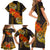 Hawaii Turtle Hibiscus Flower Family Matching Short Sleeve Bodycon Dress and Hawaiian Shirt Polynesian Tattoo LT03 - Polynesian Pride